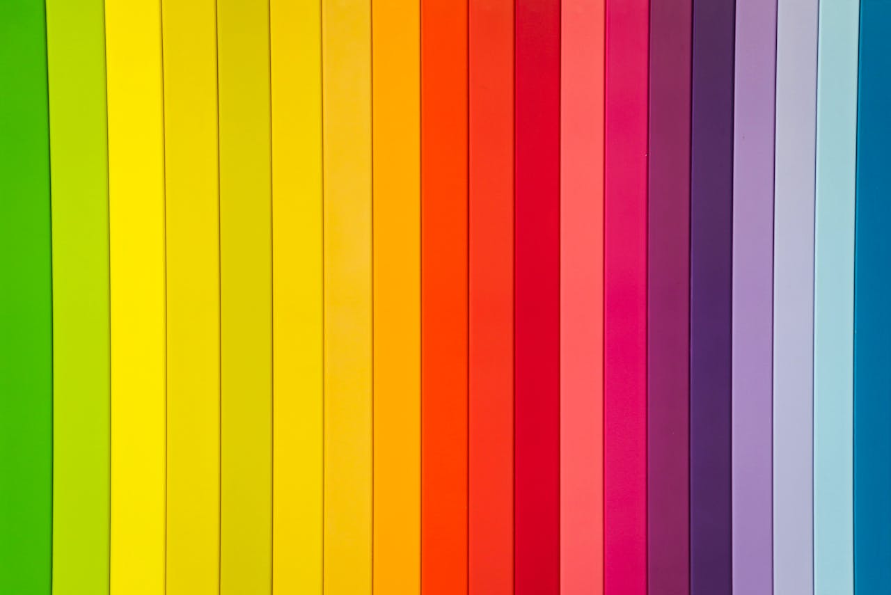 journey Colorful rainbow striped pattern ideal for creative design projects.